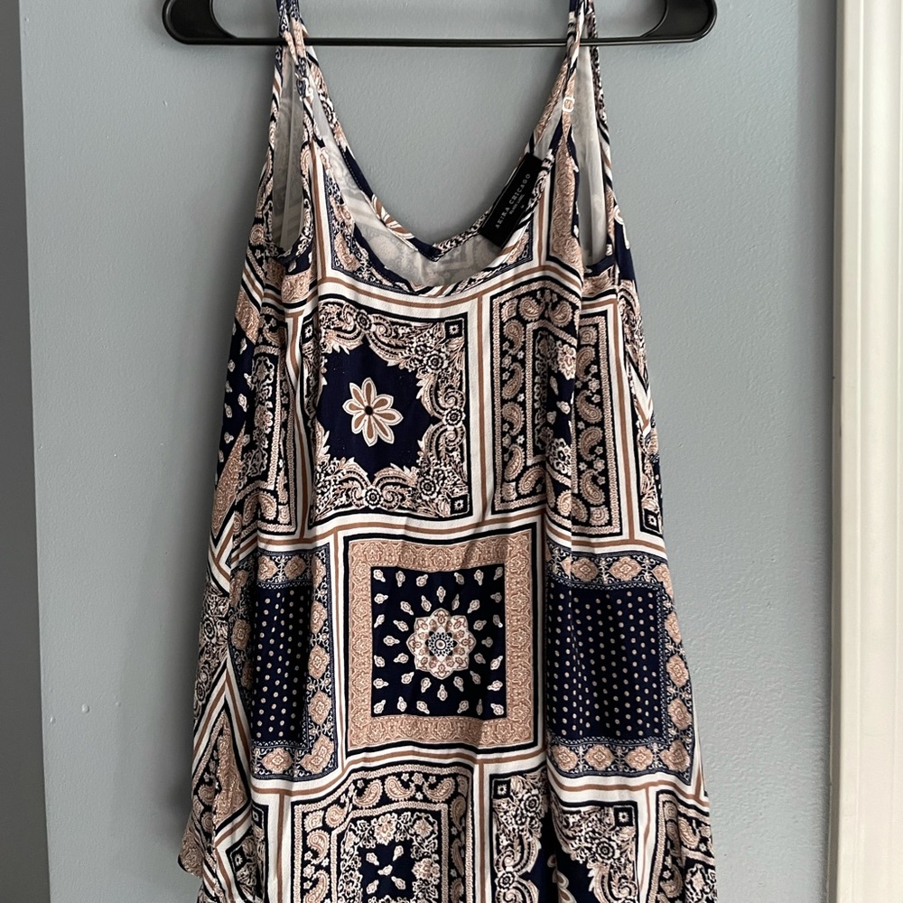AKIRA multi pattern tank blouse